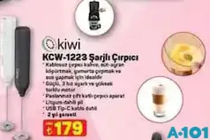 KİWİ KCW-1223 ŞARJLI ÇIRPICI SÜT KÖPÜRTÜCÜ KİWİ KCW-1223 ŞARJLI ÇIRPICI SÜT KÖPÜRTÜCÜ
